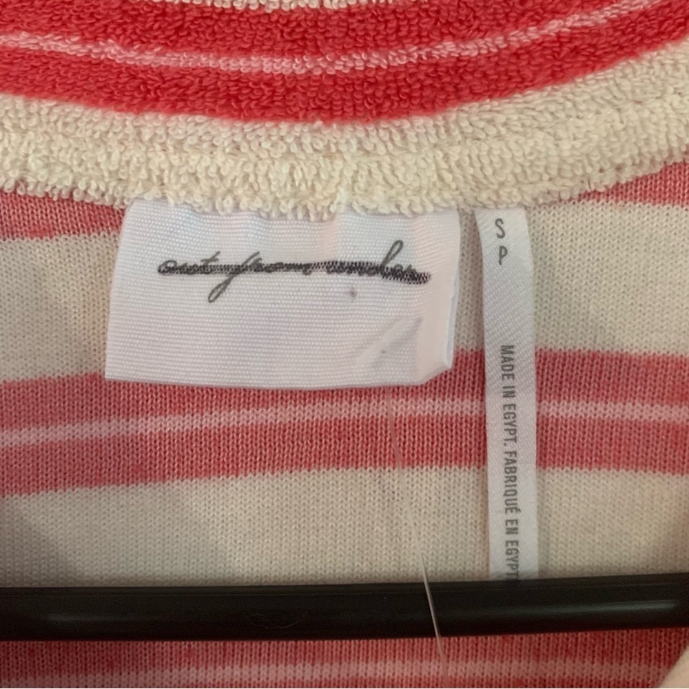 Out from Under Airy Terry Cropped Polo Shirt Top Size Small - Picture 3 of 10
